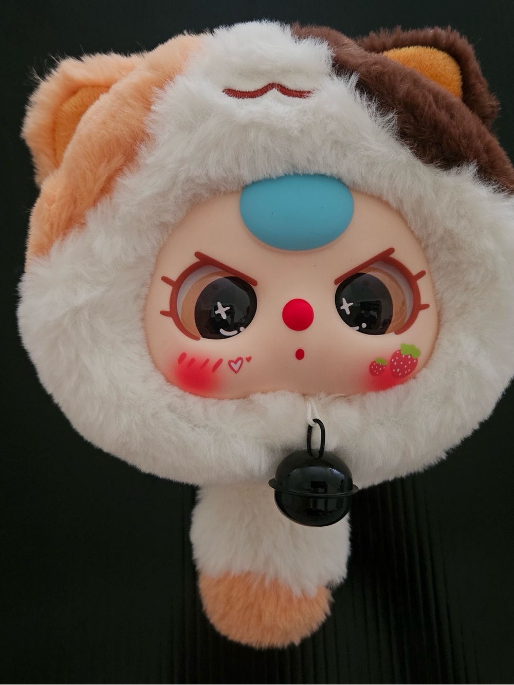 Plush Character Toy Keychain - White, Peach & Brown Baby three collection